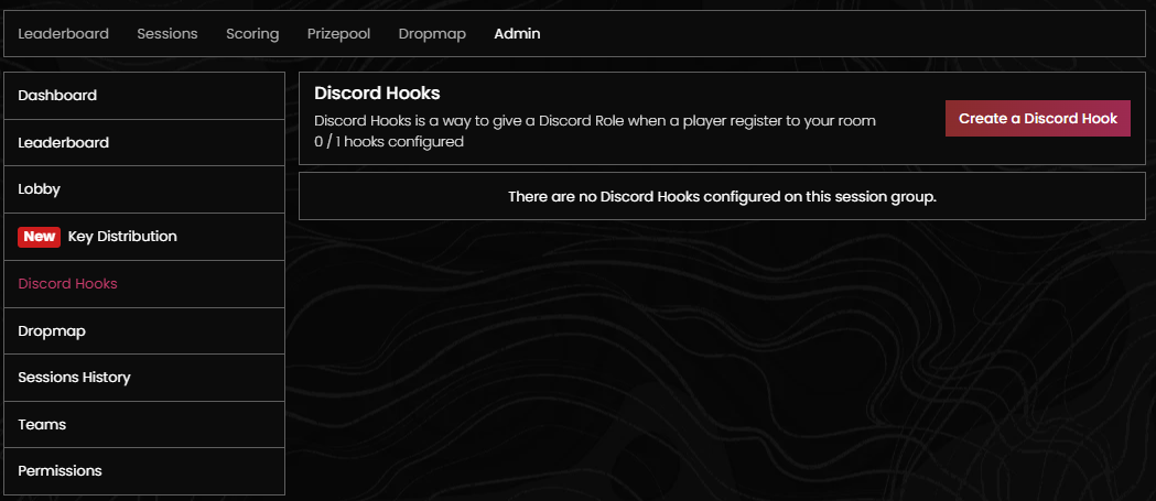 Discord Hooks admin